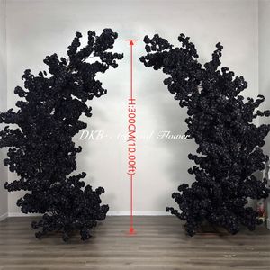 Hermosos árboles de cerezo negro hechos a mano y arco de flores artificiales, planta decorativa para exteriores - Product Image 4