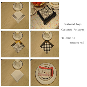 <span class=keywords><strong>Serviettes</strong></span> de table modernes carrées en <span class=keywords><strong>papier</strong></span> Airlaid pour la décoration intérieure - Product Image 5