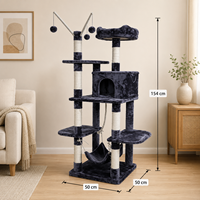 Arbre à chat interactif en peluche et sisal, vente en gros d'usine