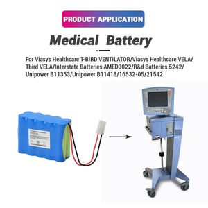 12V 4500mAh NI-MH 21542 סוללהViasys בריאות 21542 B11353 B11418 16532-05 Rev B מאוורר חשמלי/טור לרפואה - Product Image 3