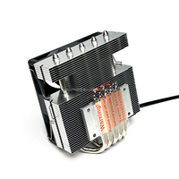 Module refroidisseur de CPU en aluminium argenté de haute qualité personnalisé dissipateur de chaleur en alliage de radiateur à grand tube pour application de processeur