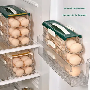 Hiện đại trứng hộp lưu trữ cho tủ lạnh bên cửa với cán cấp thực phẩm trứng giá tự động tươi giữ - Product Image 2