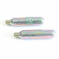 Cartouche de CO2 pour équitation 60cc 45g 50cc 38g Cylindres de gaz CO2 pour airbag de moto