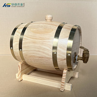 Fûts de whisky en fût de pin sculptés sur mesure pour rhum/vin, en bois avec supports de robinet de fête