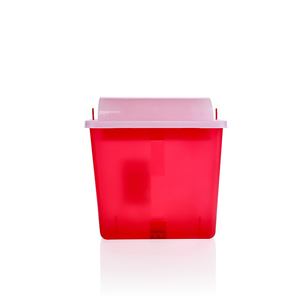 Contenedor Desechable para Residuos Médicos de 5 Cuartos de Galón, Rojo, para Objetos Punzocortantes, con Soporte de Pared, Aprobado por la FDA 510k - Product Image 5