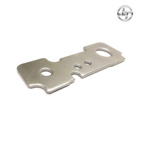 Accessoires industriels en acier au carbone plaqué zinc argenté, pièces d'emboutissage de support mécanique à haute tolérance