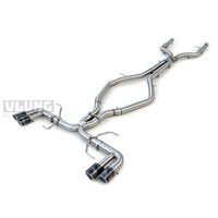 Untuk Alfa Romeo Giulia Stelvio 2.9T Ss304 Pipa Knalpot Mobil Sport Sound Wave Knalpot Sport Sistem Knalpot CatBack Ujung Knalpot