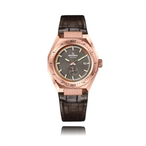 Nuevo Reloj de Buceo Automático con Bisel de Acero, Correa de Cuero Genuino, Movimiento SW260, Relojes Automáticos para Hombre - Product Image 3