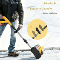 Souffleuse à neige pliable sans fil XF XF-YMN55 de qualité industrielle, alimentée par batterie 21V, 500-1000CFM, 1200W, largeur de nettoyage de 28 cm