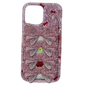 <span class=keywords><strong>Cover</strong></span> Personalizzabile Carina Kawaii con Brillantini per iPhone 15 16 Pro, Custodia Rosa con Orsetto <span class=keywords><strong>di</strong></span> Cristallo, Antiurto in Silicone per Telefono Cellulare - Product Image 1