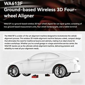 SmartSafe WA613F – Équipement d'alignement de roues 3D sans fil sur le sol avec sécurité intelligente - Product Image 3