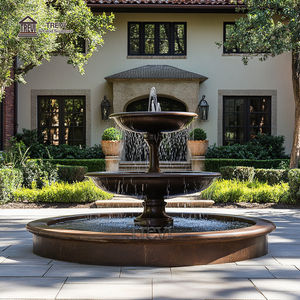 Satılık açık bahçe dekoratif bronz 2 Tier su çeşmesi - Product Image 3