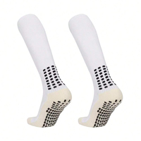 Chaussettes de football antidérapantes à hauteur du genou avec grip en silicone pour hommes, idéales pour l'entraînement en équipe, personnalisables avec logo OEM