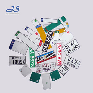 Placa reflectante de aluminio de estilo europeo para motocicleta y <span class=keywords><strong>coche</strong></span>, placa blanca personalizada con logotipo, venta al por mayor - Product Image 2