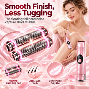 <b>Women</b> Intimate Trimmer Wet and Dry Grooming <b>Razor</b> Dual Head Electric Epilator for Sensitive Areas - Product Image 5