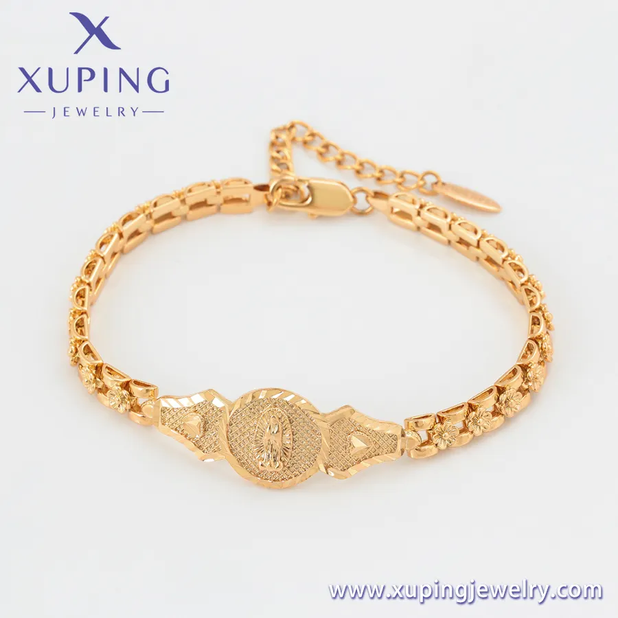 X000675783 Bijoux Xuping 18K couleur or vente en gros mode série religieuse bijoux à breloques bracelets bracelet