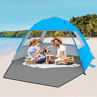 Tente POP entièrement automatique à double couche, imperméable, résistante aux UV, respirante, ultra-fine, légère, en maille polyester, pour toutes les saisons