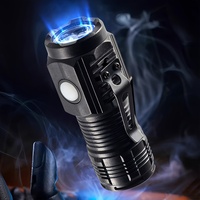 Mini lampe torche super lumineuse rechargeable USB Type-C, étanche IP55, corps en ABS, lampe de travail portable pour le camping et une utilisation tactique
