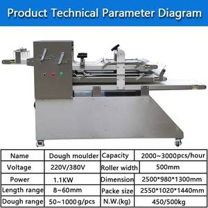 Prix de gros Machines industrielles de fabrication de pain, <span class=keywords><strong>façonneuse</strong></span> de pâte pour boulangerie, machine <span class=keywords><strong>à</strong></span> façonner les pains carrés, les toasts et les baguettes - Product Image 3