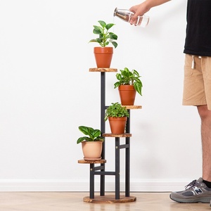 Support de pot de <span class=keywords><strong>fleurs</strong></span> créatif multi-niveaux en fer forgé pour salon, balcon, usage intérieur, design minimaliste moderne, plantes <span class=keywords><strong>grimpantes</strong></span> - Product Image 4