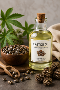 Aceite de Ricino Orgánico Prensado en Frío de la Mejor Calidad, Aceite Herbal Natural Puro para Aplicaciones Cosméticas y de Cuidado de la Salud en Venta - Product Image 4
