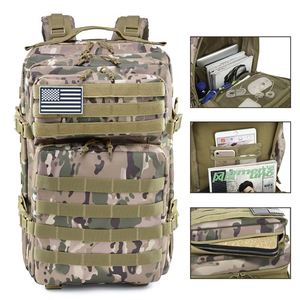 45L Camouflage Tactical <b>Backpack</b> <b>Waterproof</b> Gym Fitness Travel Rucksack with Anti-Theft Feature Hunting Men's Mochila Camuflada - Product Image 3