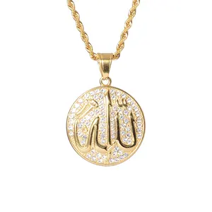 Gold gefüllter Goldschmuck 18 Karat Halskette Glaube muslimische Gold kette