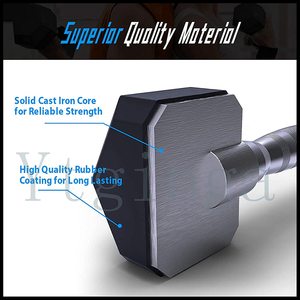 Nhà Máy Giá Tráng Miễn Phí Chất Lượng Cao Tập Thể Dục Thiết Bị Tập Thể Dục 5-40Kg Cao Su 90lb Dumbell Cao Su - Product Image 5