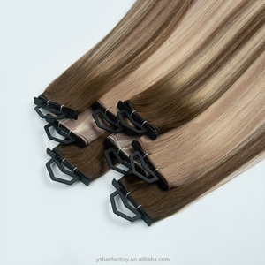 Extensiones de Cabello Humano Ruso Remy Virgen con Trama Plana Invisible Genius Weft, Color Rubio, Cutícula Intacta y Alineada, Venta al por Mayor - Product Image 3