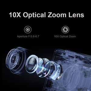 Caméscope à double objectif Appareil photo numérique à écran tactile 5K HD Caméra vidéo à batterie rechargeable avec lumière clignotante réelle super lumineuse - Product Image 4