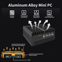 Ordinateur de pare-feu industriel robuste avec calcul en périphérie, 6*i226lan INTEL82599 X710 10G SFP Ultra9 185H 2* DDR5 RAM M.2 SSD 4G/5G SIM