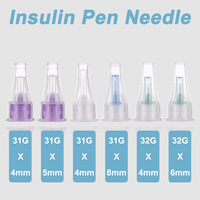 Aiguille vétérinaire réutilisable personnalisable certifiée CE, 32G 4mm, 31G 5mm/6mm, 29G 12mm, sûre pour les animaux, 3ml, vente en gros