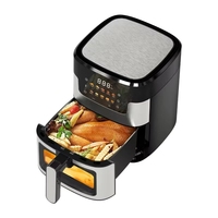 Nouveautés Friteuse à air chaud intelligente 5L 1350W avec écran tactile personnalisable sans huile