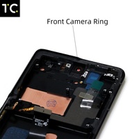 Écran tactile numériseur TC en promotion, haute qualité, garantie 1 an, OEM pour S21 Ultra, cadre LCD noir, 100 % testé, personnalisé