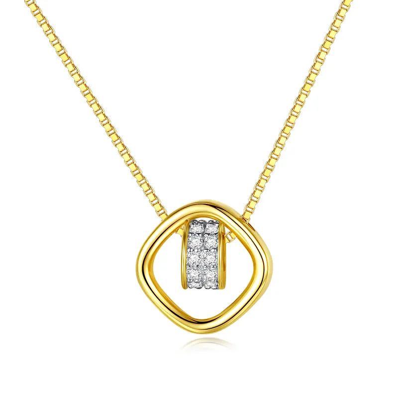 Дизайнерская маленькая цепочка CZCITY из серебра 925 пробы, ожерелье с подвеской для девочек, стильный новый продукт, позолоченные ювелирные изделия