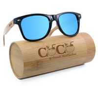 Lunettes de soleil artisanales d'aviation réelles haut de gamme lunettes de soleil logo de marque personnalisées bambu pc temple en bois en plastique oculos de sol
