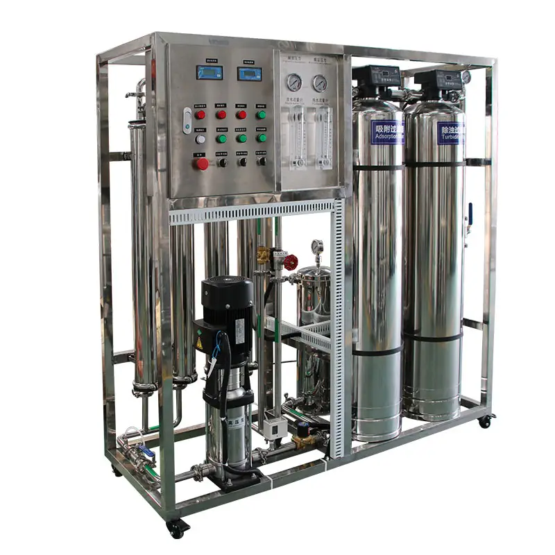 1000 lph SS304 ticari arıtma arıtma sistemi Ro filtrasyon su ters osmoz ekipmanları