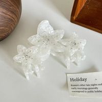Pince à cheveux personnalisable en acétate avec strass en forme de grande fleur de 10,5 cm, élégante, artisanale, écologique et de qualité supérieure