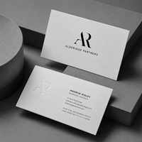 Cartes de visite personnalisées en relief, cartes en papier épais de qualité supérieure avec logo débossé pour une image de marque professionnelle