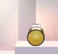 Lampe de nuit LED rustique portable avec télécommande, alimentée par piles, abat-jour en bambou tissé à la main, pour intérieur/extérieur, blanc chaud, intensité réglable