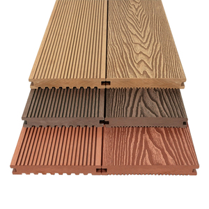 Outdoor Waterproof 3D Embossed Woodgrain WPC Floor Anti UV Anti Slip Surface WPC Terrace <strong>Decking</strong> - Product Image 1