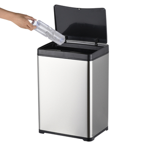 <span class=keywords><strong>Cubo</strong></span> de <span class=keywords><strong>basura</strong></span> con sensor cuadrado de <span class=keywords><strong>acero</strong></span> <span class=keywords><strong>inoxidable</strong></span> para cocina, oficina, hogar, 30, <span class=keywords><strong>50</strong></span> <span class=keywords><strong>litros</strong></span>, fábrica de cubos de <span class=keywords><strong>basura</strong></span> - Product Image 1