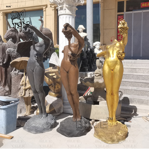 Blve ngoài trời trang trí cuộc sống Kích thước kim loại Khỏa Thân cô gái VƯỜN điêu khắc Hy Lạp nho Nữ Thần <span class=keywords><strong>Daphne</strong></span> tượng đồng - Product Image 4