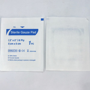 Compressa de Gasa Estéril 2x2 Pulgadas, 8 Capas, Algodón, para Apósitos de Heridas, Suministro de Primeros Auxilios - Product Image 4