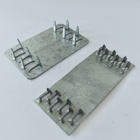 Plaque de fixation à dents simples en acier galvanisé avec revêtement en zinc anticorrosion, moderne, pour connecteur de bois