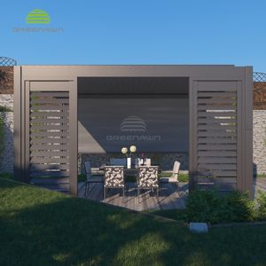 Belvédère de jardin moderne étanche en Aluminium, Kits de toit de Pergola d'extérieur en Aluminium - Product Image 4