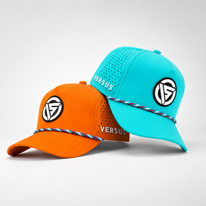 OEM Custom Leather Patch Men <b>Women</b> Laser Perforated Rope Golf Hat Company Promotion Business Group Baseball <b>Cap</b> - Product Image 1