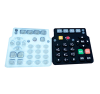 Teclado de ordenador de goma de silicona impermeable personalizable teclas de tacto suave y teclado de interruptor de membrana plegable producto OEM