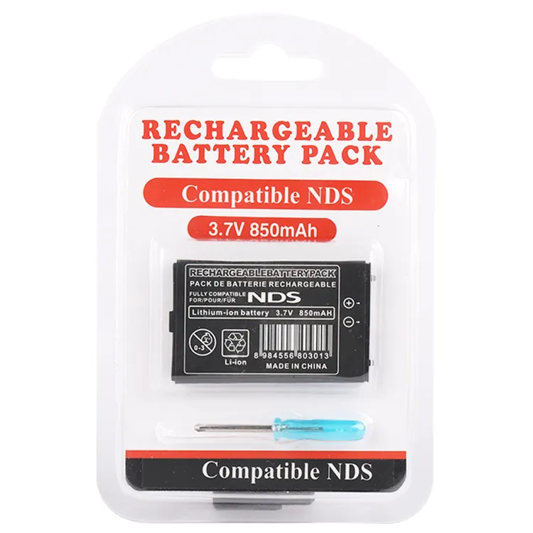 NTR003-batería recargable por Usb para NDS, 850mah, 3,7 v, accesorios de juego, baterías digitales puras de litio, venta al por mayor