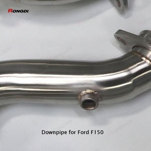 Tuyau d'échappement résistant aux hautes températures avec tambour pour Ford F150 3.5t, tuyau d'échappement en acier inoxydable 304, tuyau d'échappement droit - Product Image 4